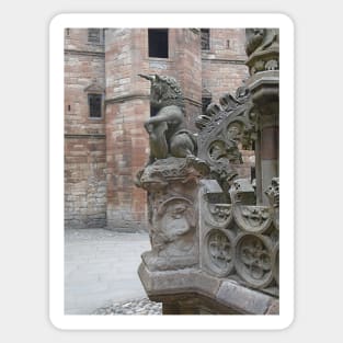 Fountain Detail (1), Linlithgow Palace, Scotland Sticker